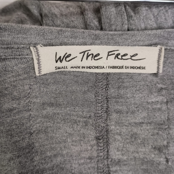 Free People We The Free Fresh & Clean Top in Heather Grey Size Small - Picture 4 of 5
